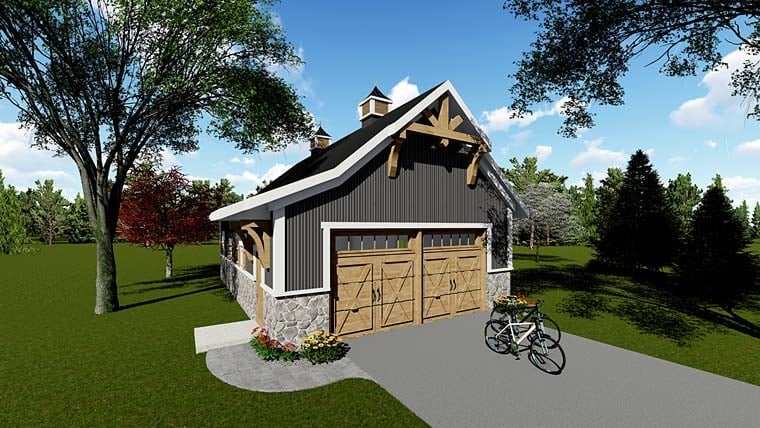 Garage Plan 75250 - 2 Car Garage Elevation