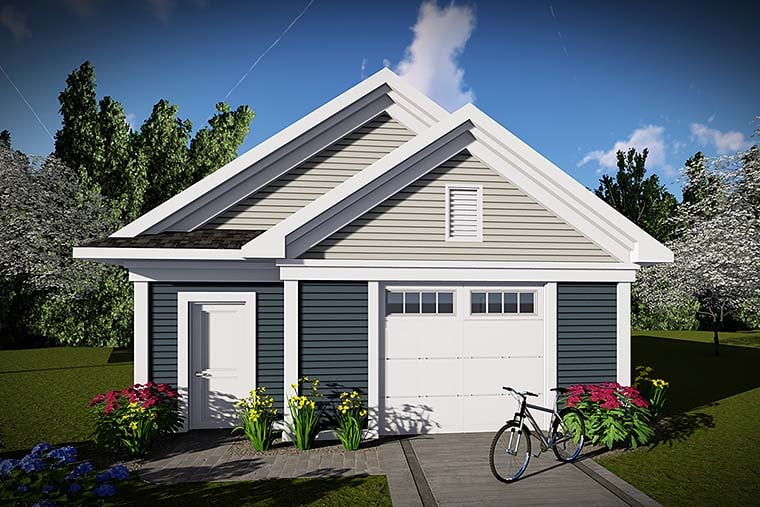 Garage Plan 75420 - 2 Car Garage Elevation