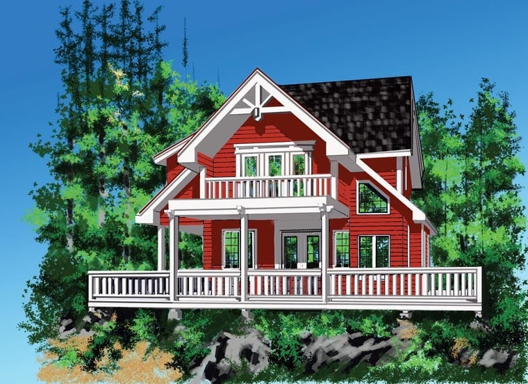 House Plan 76036 Elevation