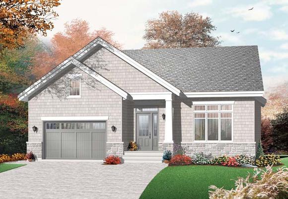 House Plan 76354 Elevation