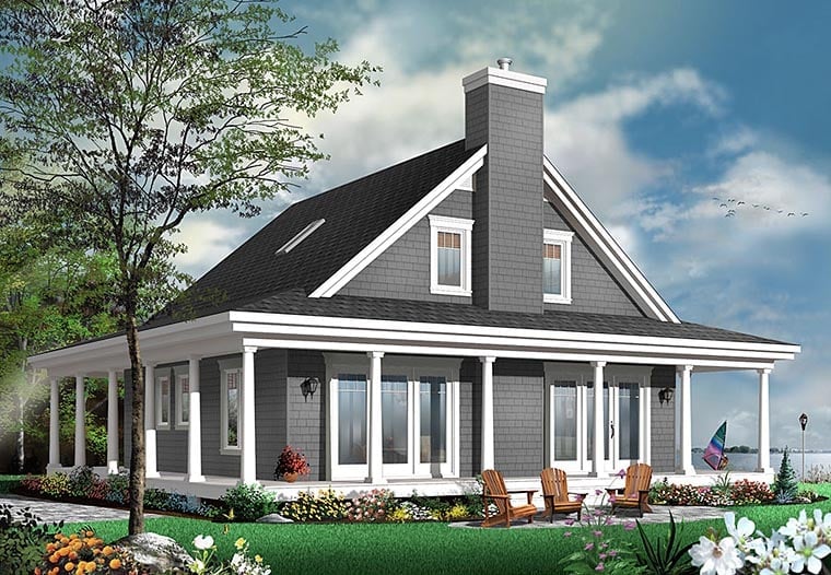 House Plan 76423 Elevation