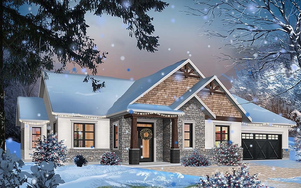 House Plan 76488 Elevation
