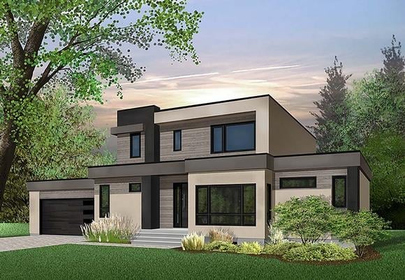 House Plan 76499 Elevation