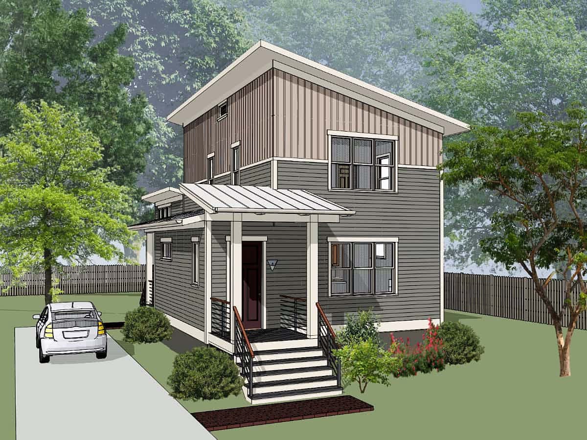 House Plan 76618 Elevation
