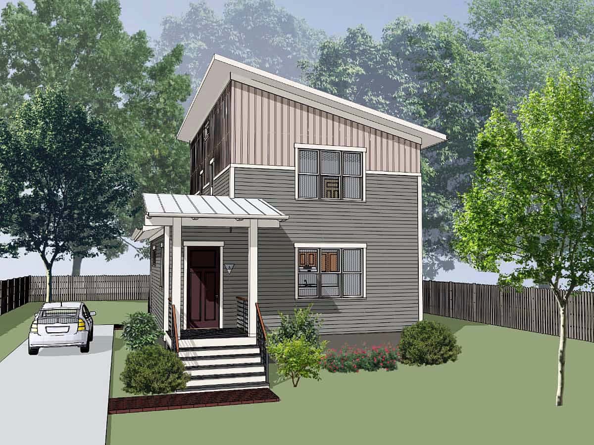 House Plan 76621 Elevation