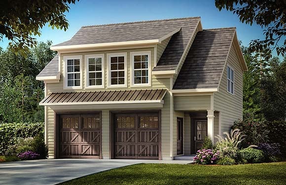 Garage-Living Plan 76733