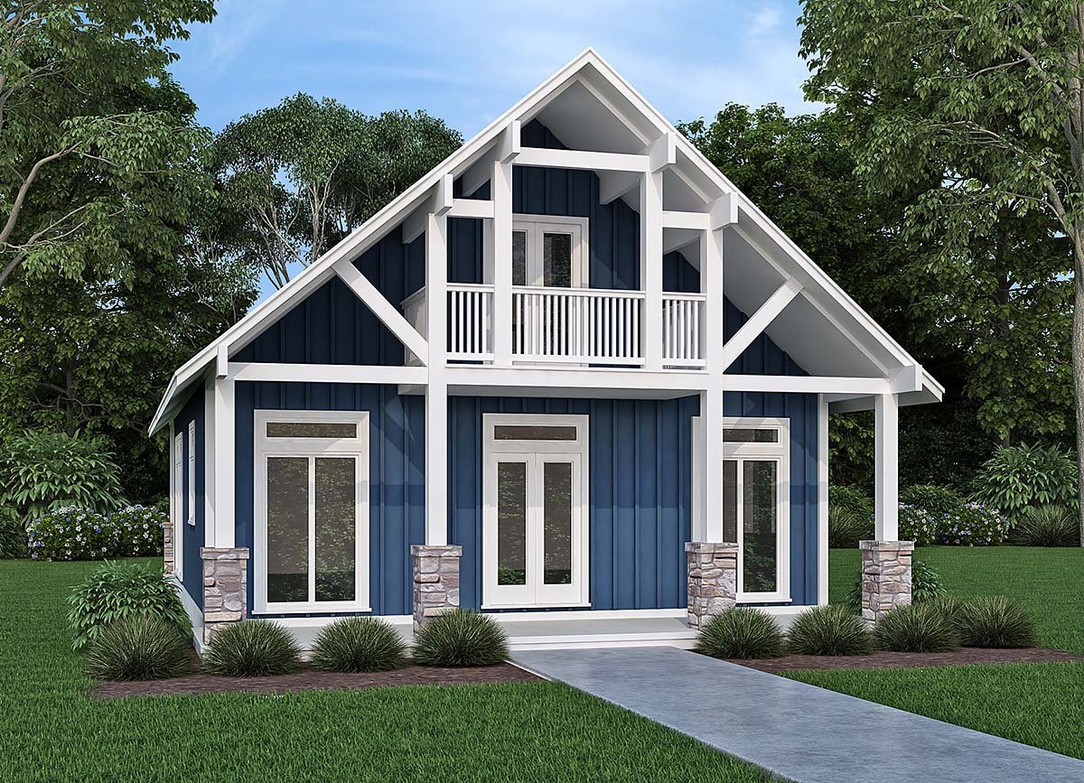 House Plan 76961 Elevation
