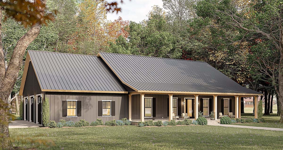 House Plan 77448 Elevation