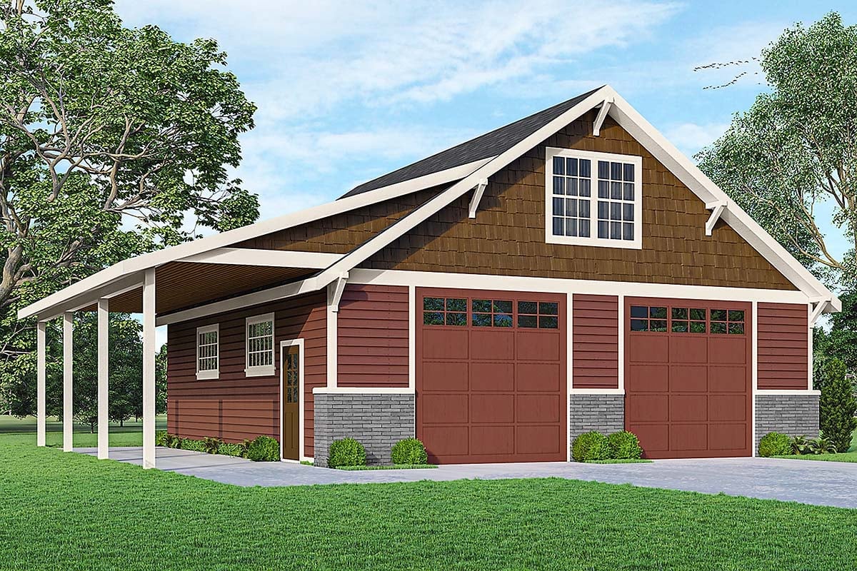 Plan 78438 | Traditional Style 2 Car Garage