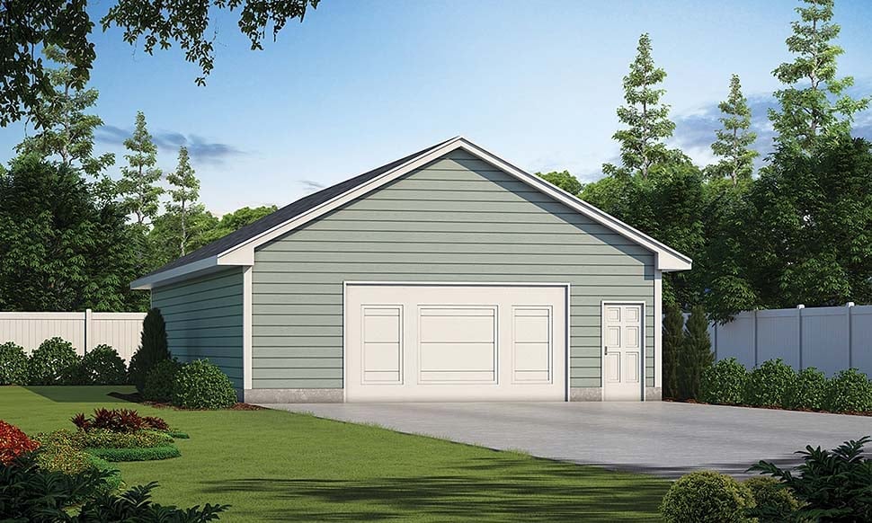 Garage Plan 80440 - 2 Car Garage Elevation