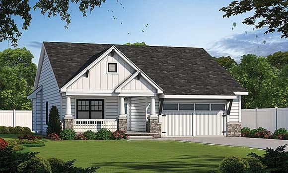 House Plan 80498 Elevation