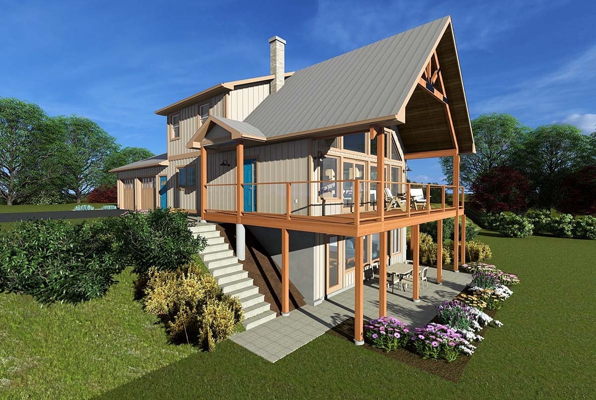 House Plan 80538 Elevation