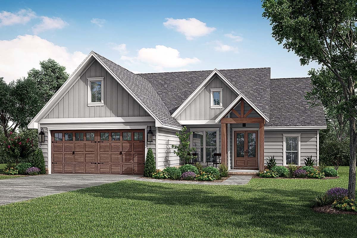 Plan 80856 | One Story New American Home Plan with 1828 Sq Ft, 3