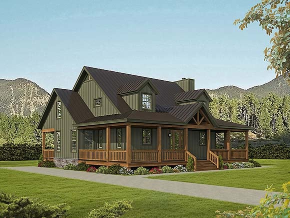 House Plan 80922 Elevation