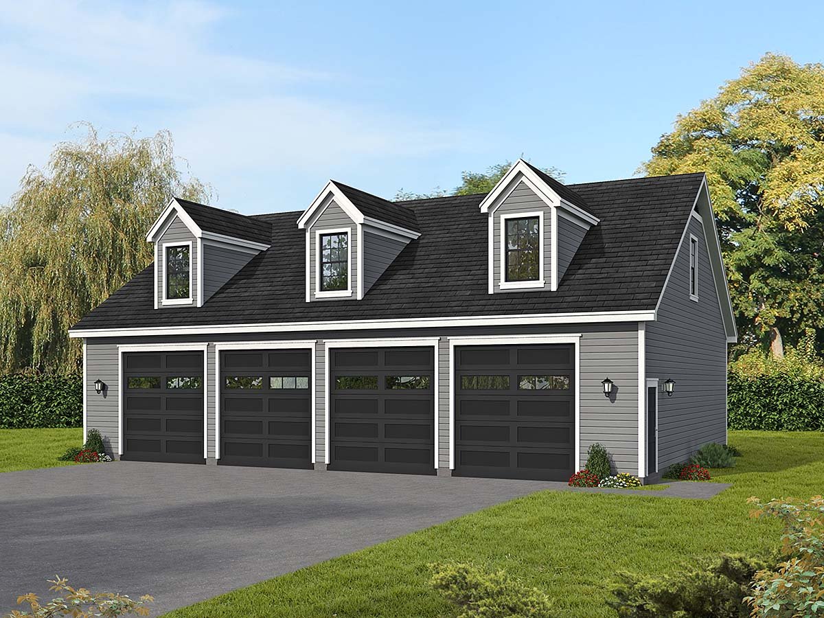 Garage Plan 80948 - 6 Car Garage Elevation