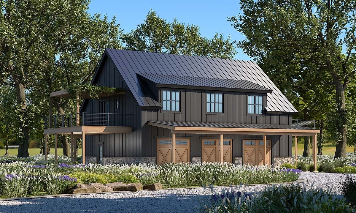 Garage Plan 81494 - 3 Car Garage Elevation