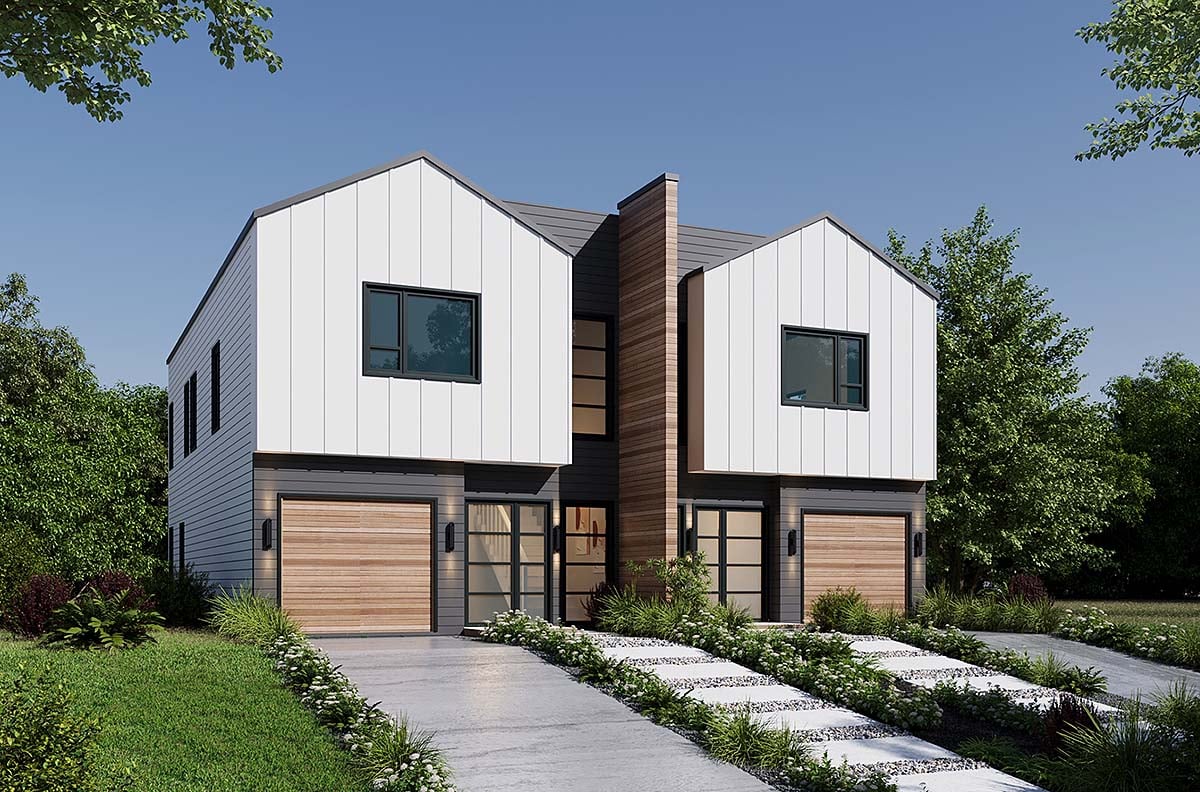 Multi-Family Plan 81495 Elevation