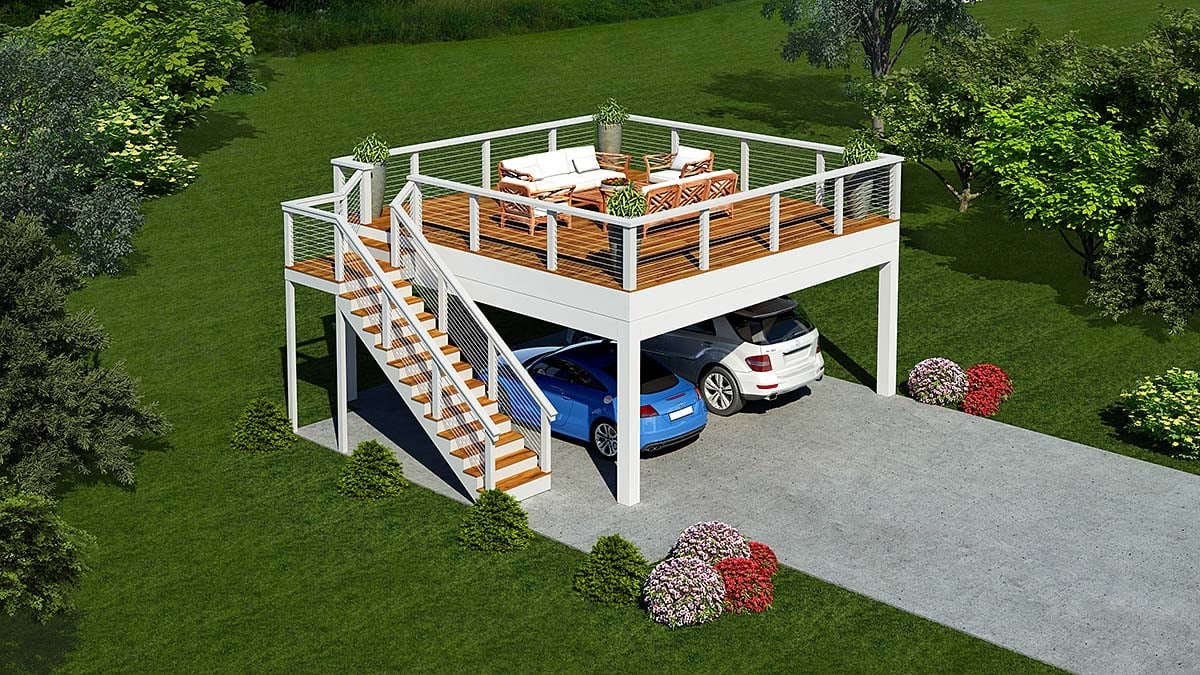 Garage Plan 81526 - 2 Car Garage Elevation