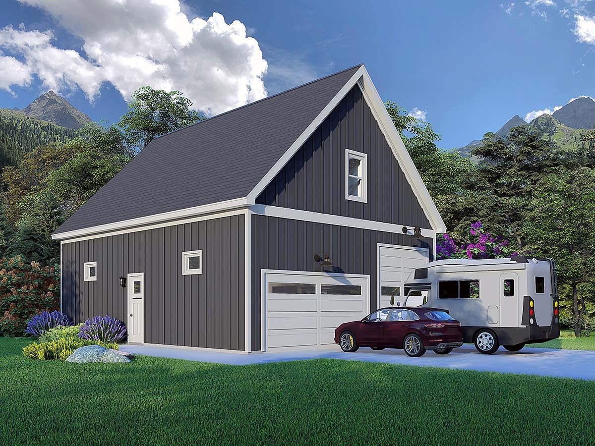 Garage Plan 81750 - 4 Car Garage Elevation