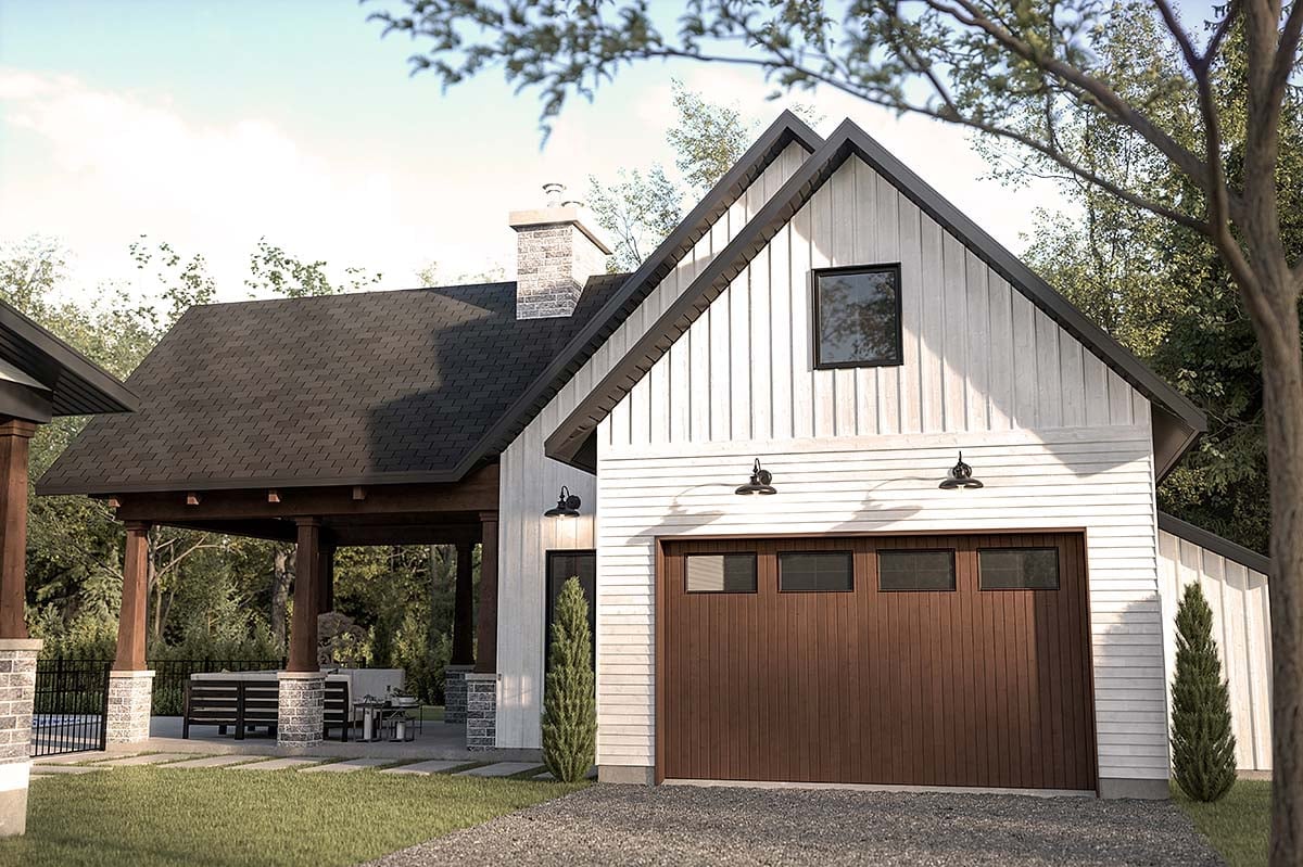 Garage Plan 81860 - 1 Car Garage Elevation