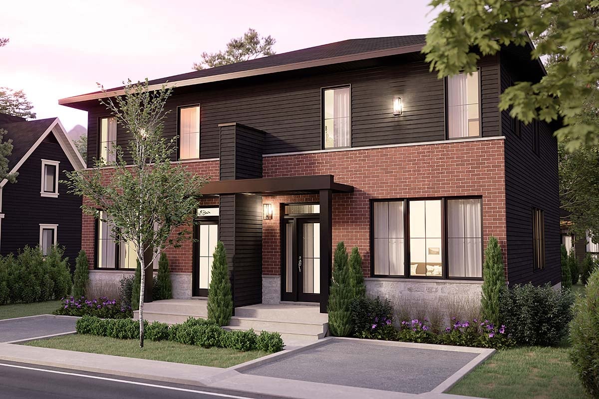 Multi-Family Plan 81862 Elevation