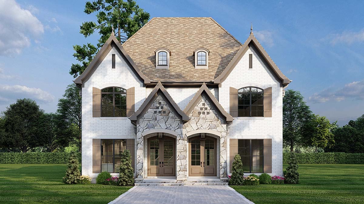 Multi-Family Plan 82173 Elevation