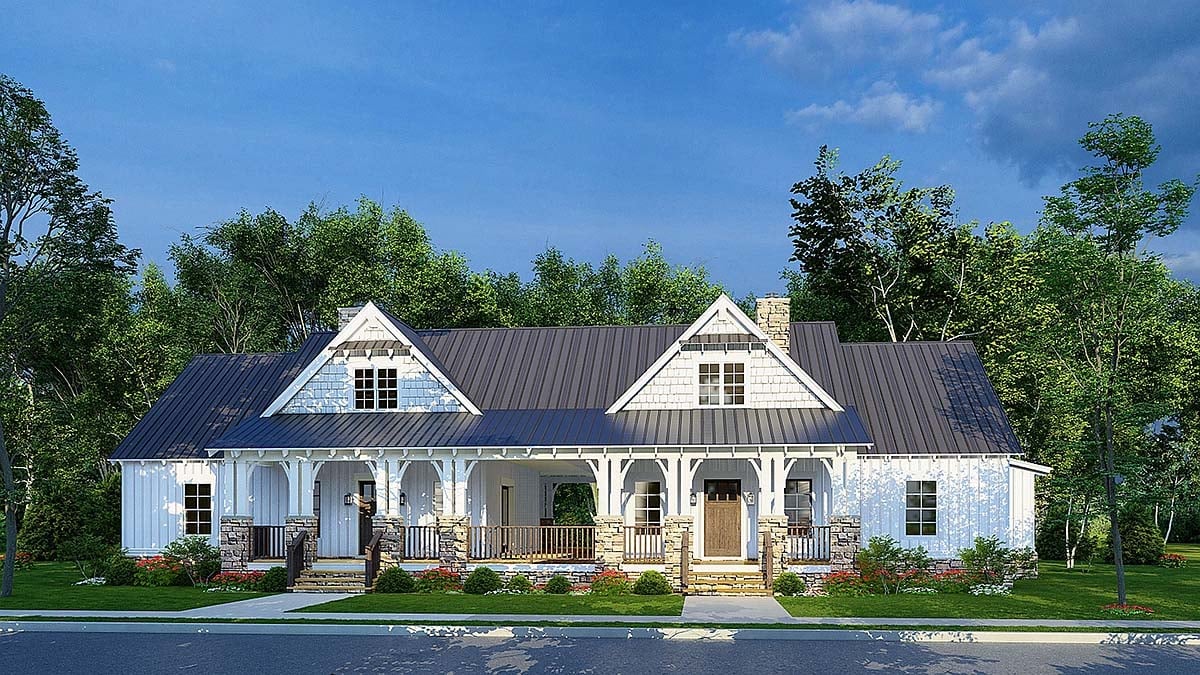 Plan 82656 | Multi-Family or Duplex Cottage Design by Award Winni