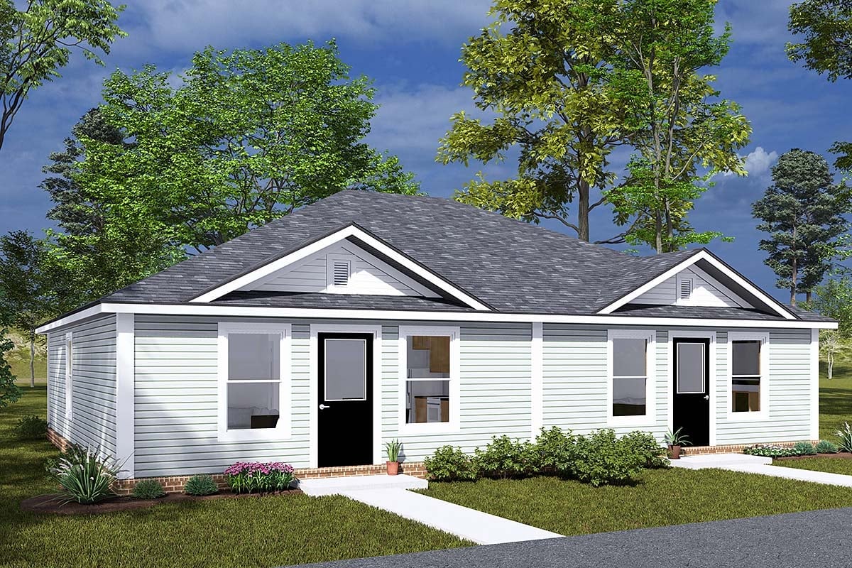 Multi-Family Plan 82897 Elevation