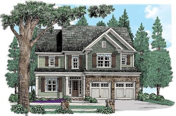 Energy Efficient Home Plan with Great Curb Appeal and Second-floor ...