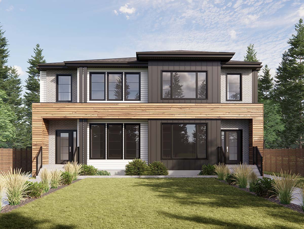 Multi-Family Plan 83379 Elevation