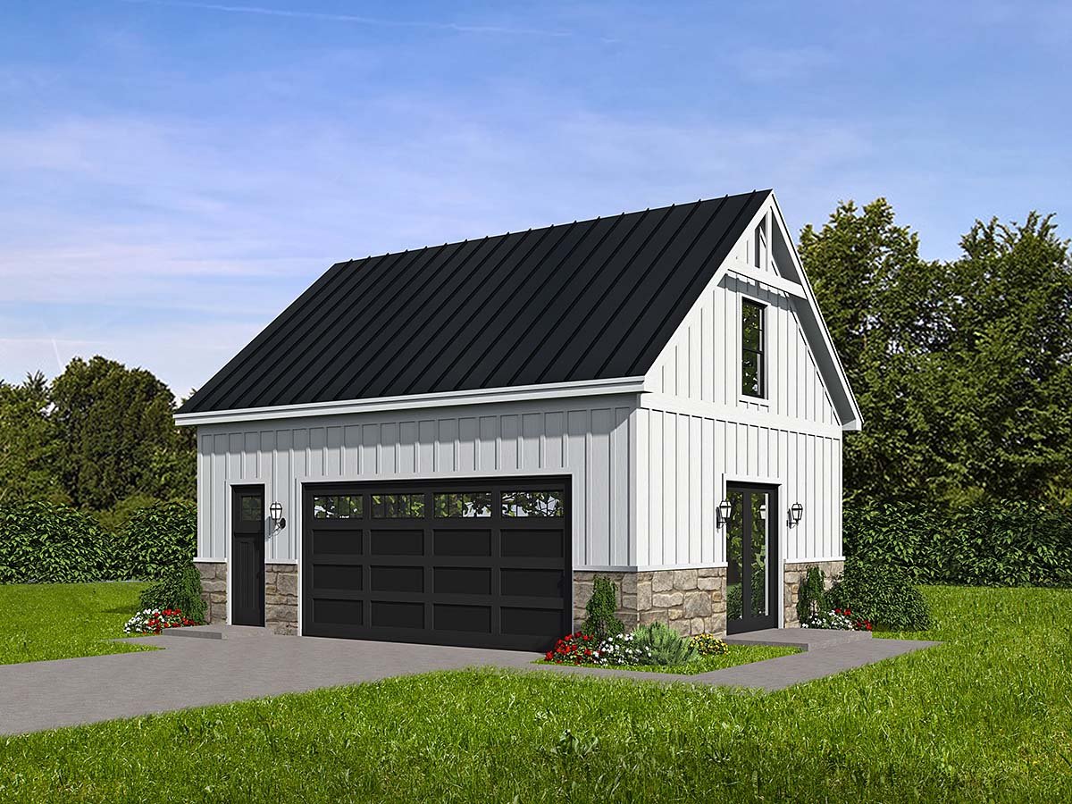 Garage Plan 83447 - 2 Car Garage Elevation