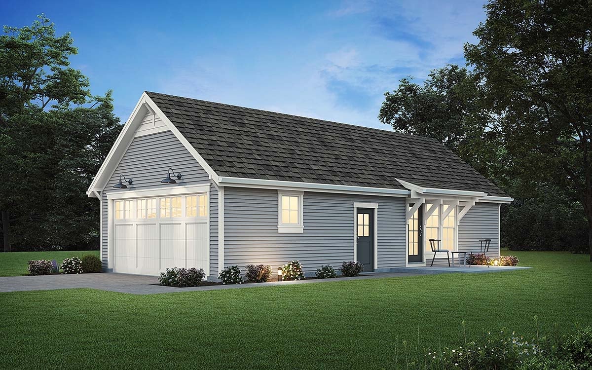 Garage-Living Plan 83508 Elevation