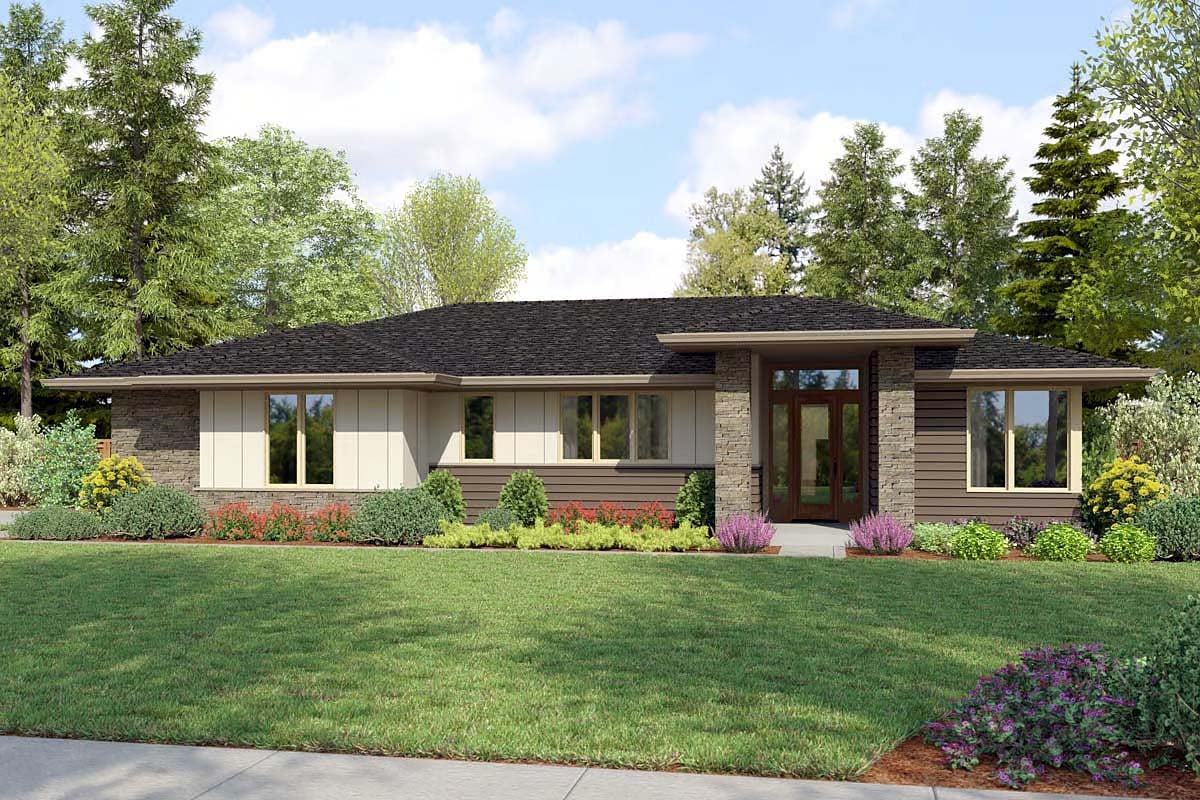 House Plan 83513 Elevation