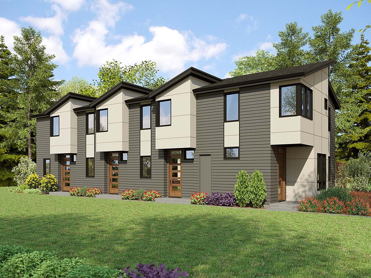 Multi-Family Plan 83577 Elevation