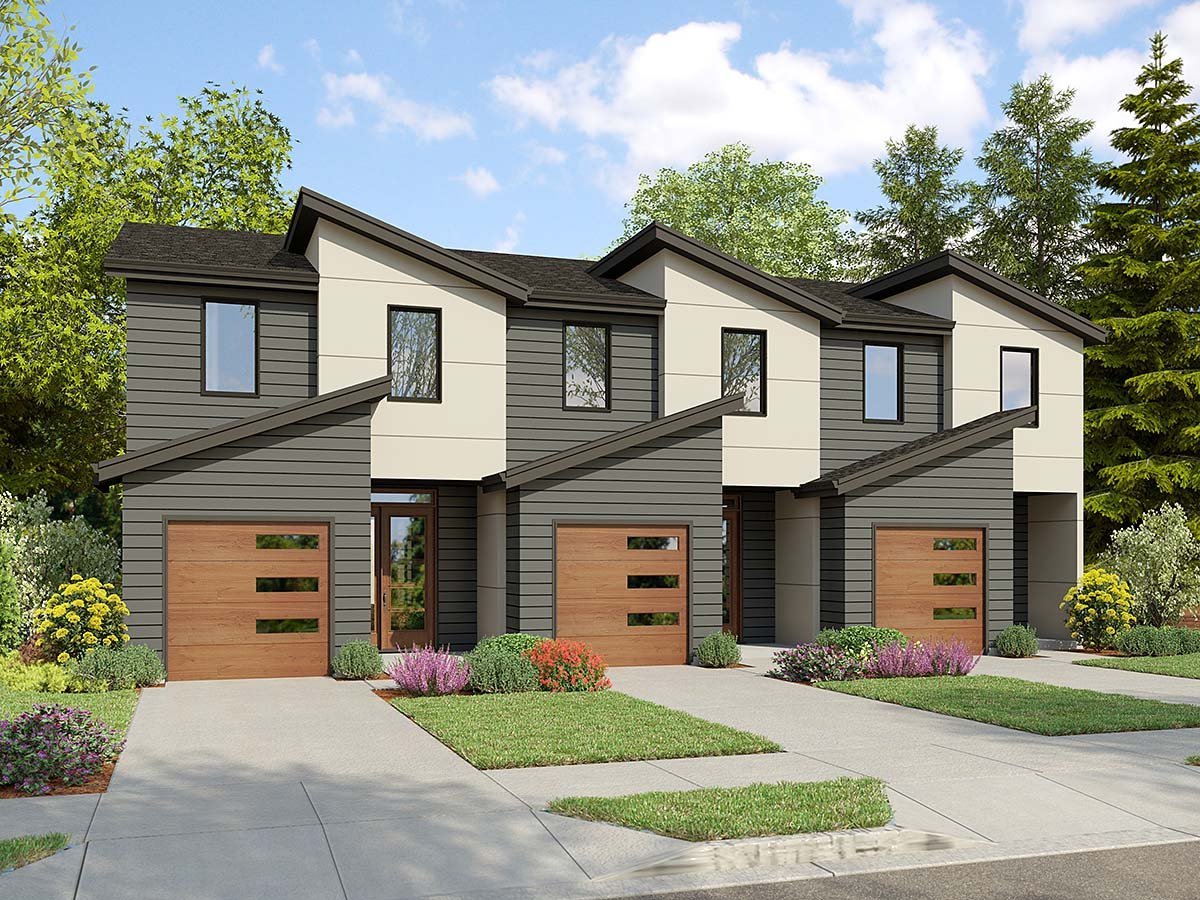 Multi-Family Plan 83578 Elevation