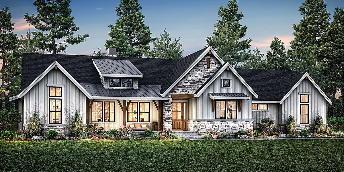House Plan 83820 Elevation