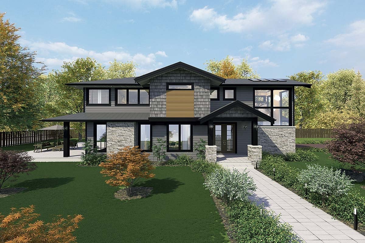 House Plan 84613 Elevation