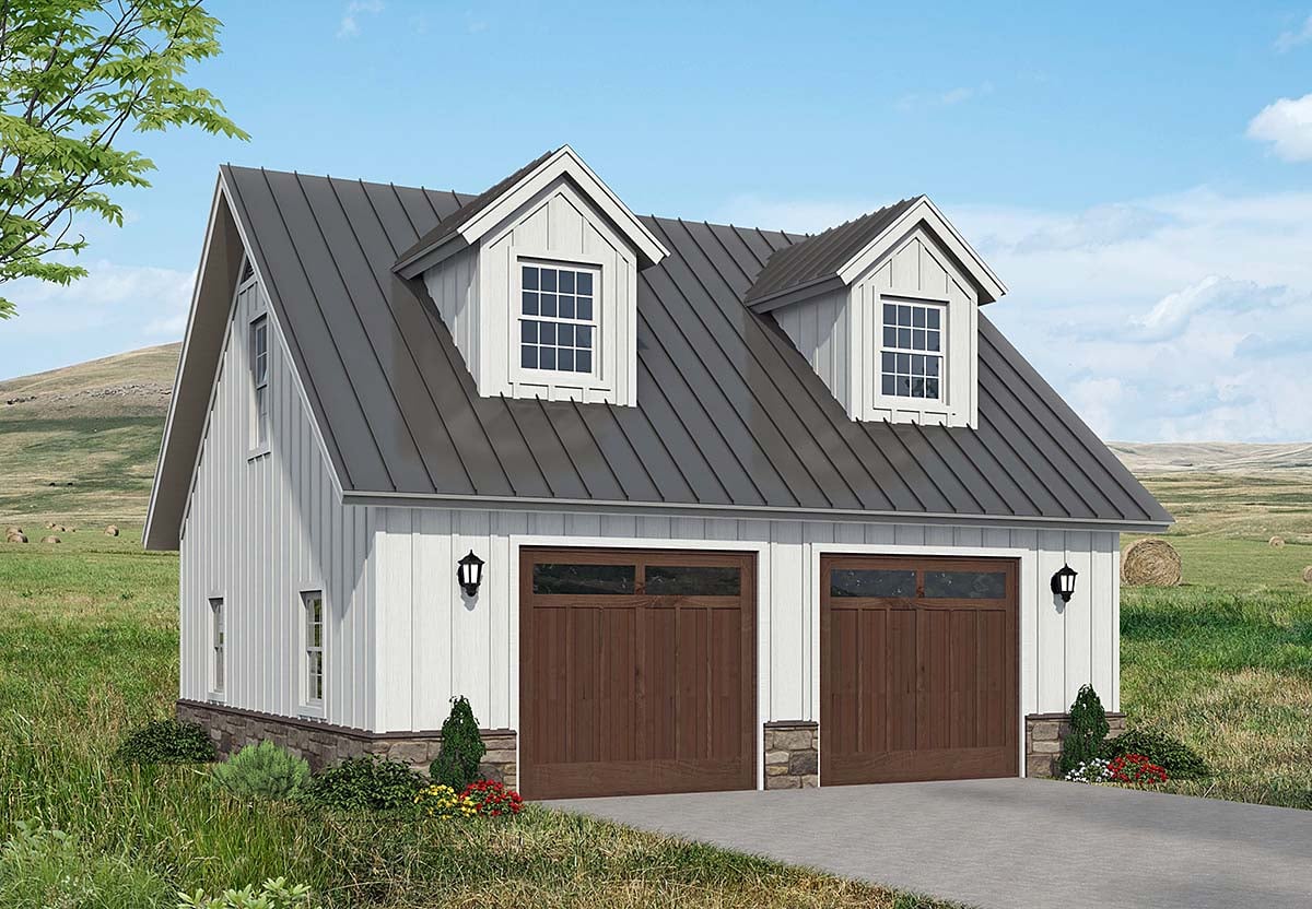 Garage Plan 84822 - 2 Car Garage Elevation
