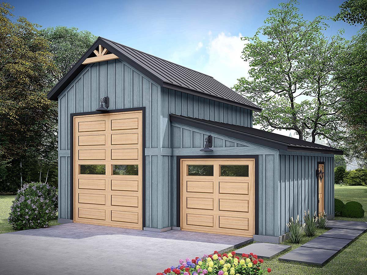 Garage Plan 84862 - 2 Car Garage Elevation