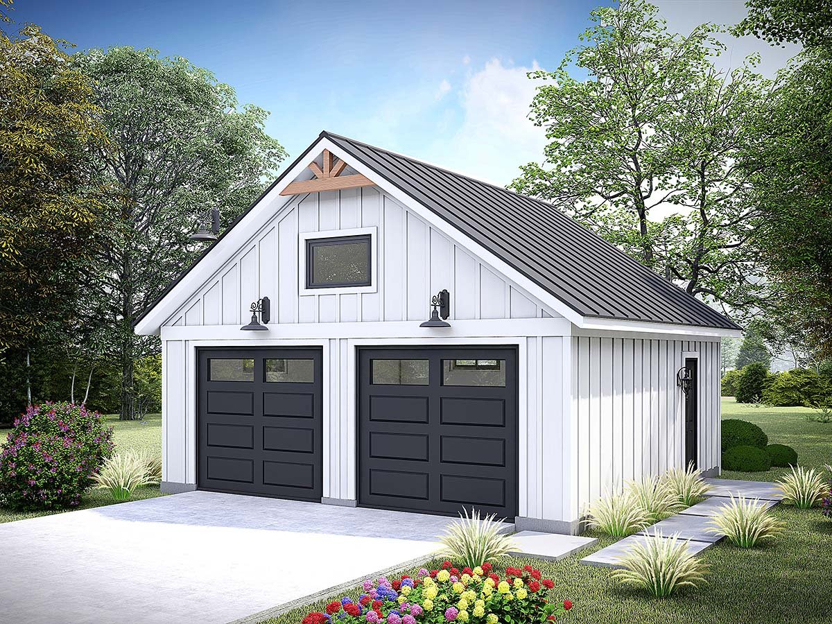 Garage Plan 84863 - 2 Car Garage Elevation