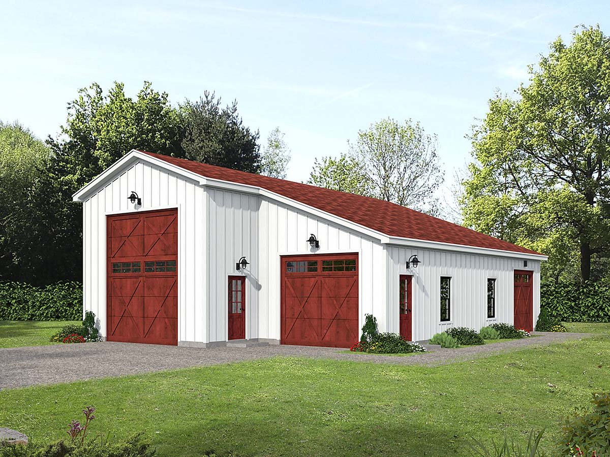 Garage Plan 84884 - 3 Car Garage Elevation