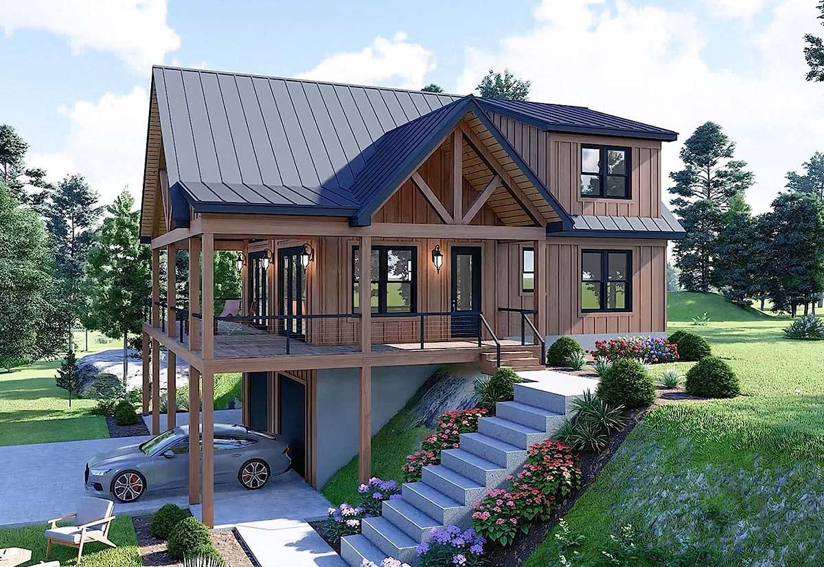 House Plan 84888 Elevation