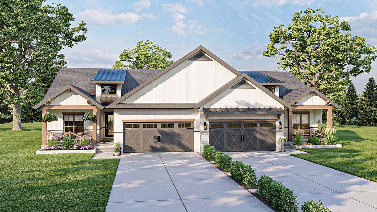 Multi-Family Plan 84916 Elevation