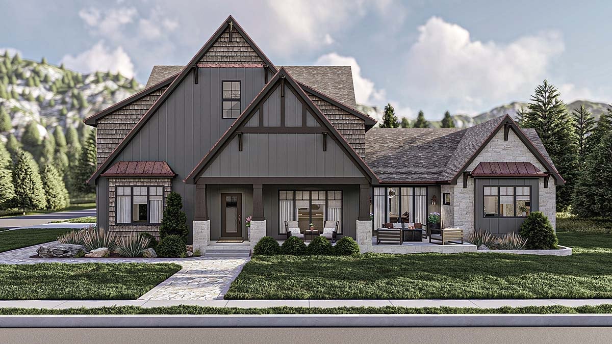 House Plan 84932 Elevation