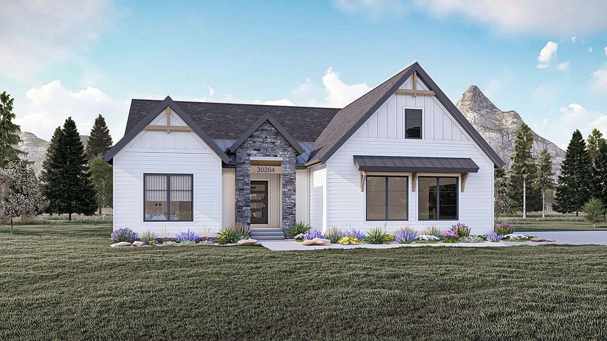 House Plan 84938 Elevation