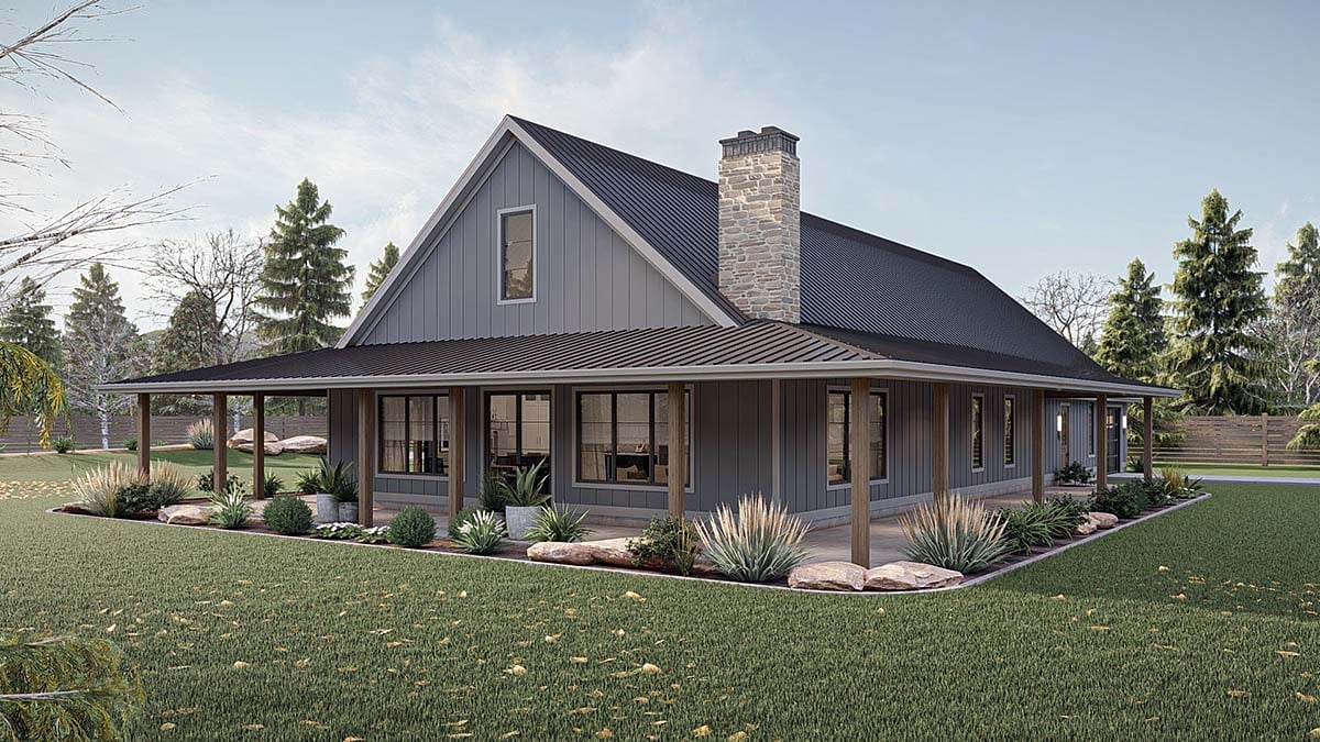 House Plan 84958 Elevation