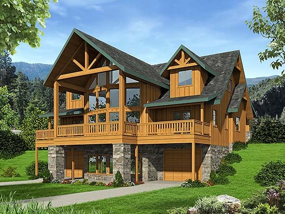 Cabin & Vacation Style Home Plan Getaways