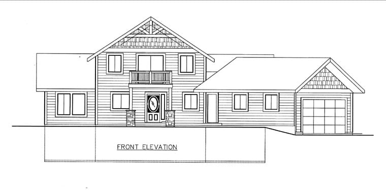 House Plan 85840 Elevation