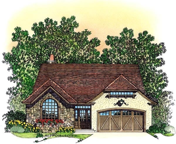House Plan 86072 Elevation