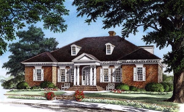 Plan 86205 | Traditional Style with 3 Bed, 3 Bath, 2 Car Garage